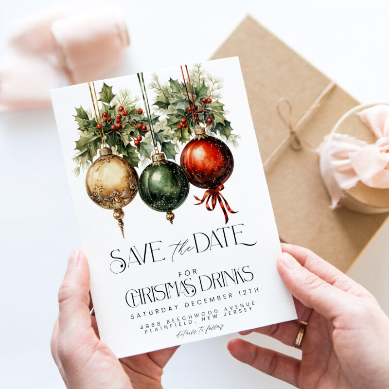 Christmas Save The Date Invitation 2