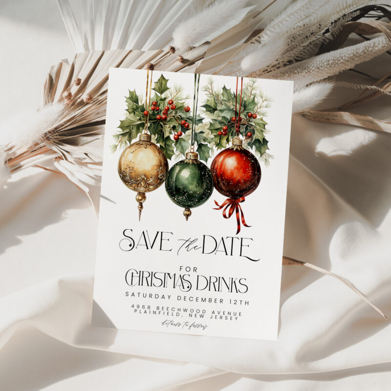 Christmas Save The Date Invitation 4