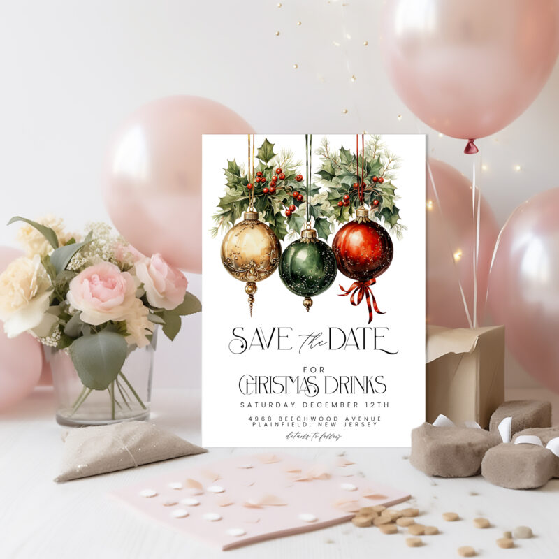 Christmas Save The Date Invitation 5