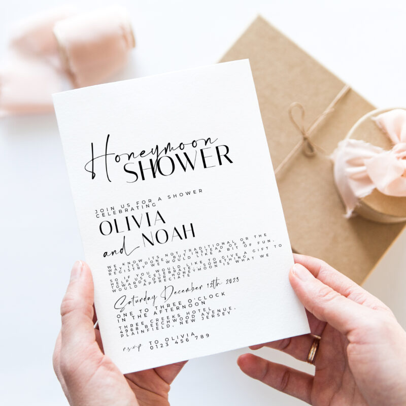 Honeymoon Shower Invitation 2