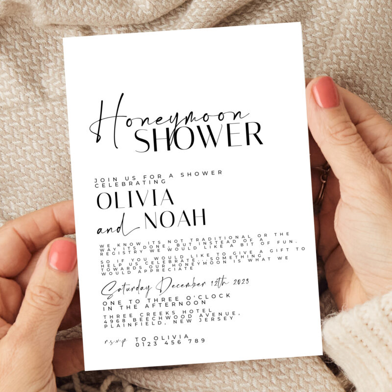 Honeymoon Shower Invitation 3