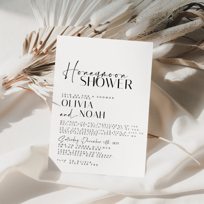 Honeymoon Shower Invitation 4