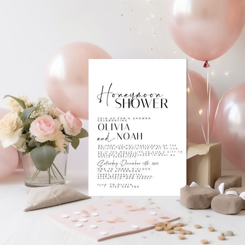 Honeymoon Shower Invitation 5