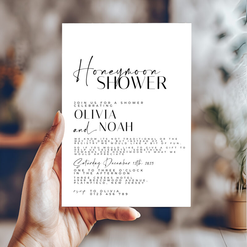 Honeymoon Shower Invitation 6