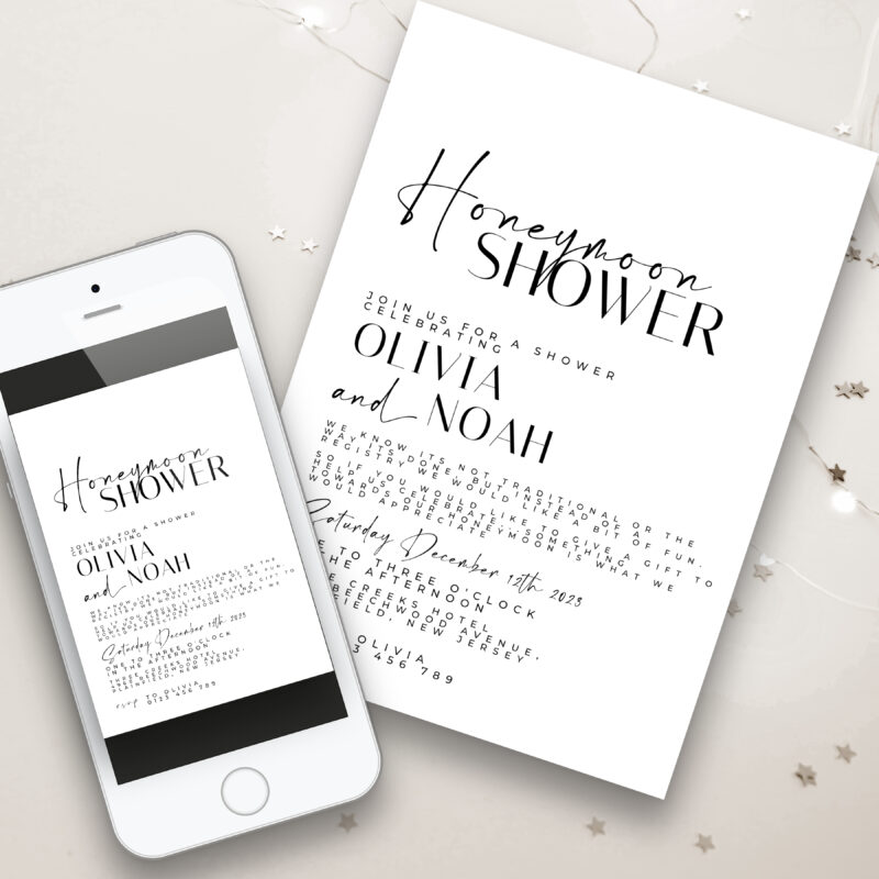 Honeymoon Shower Invitation 7