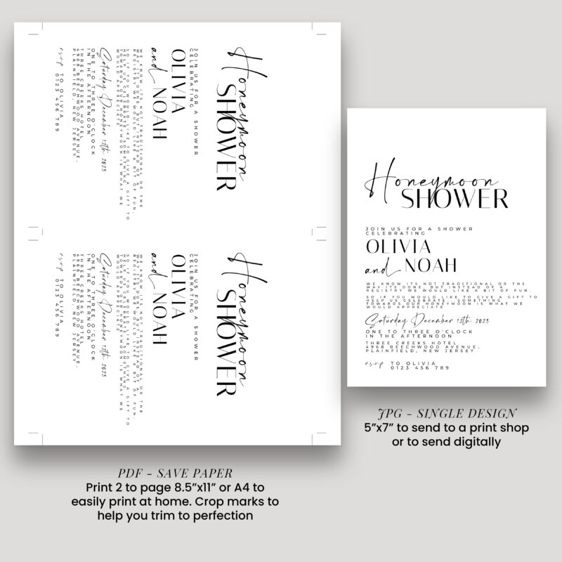 Honeymoon Shower Invitation 8